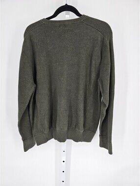Levi's Men's Gray Crew Neck Long Sleeve Ribbed Cotton Sweater Size XL/XG